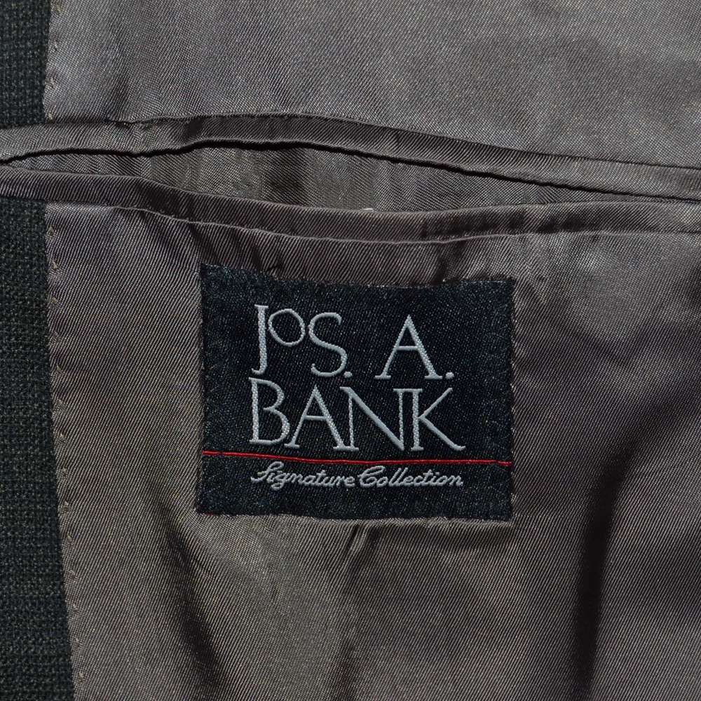 Jos A Bank 42L Sport Coat Blazer Suit Jacket Dark - Picture 7 of 8
